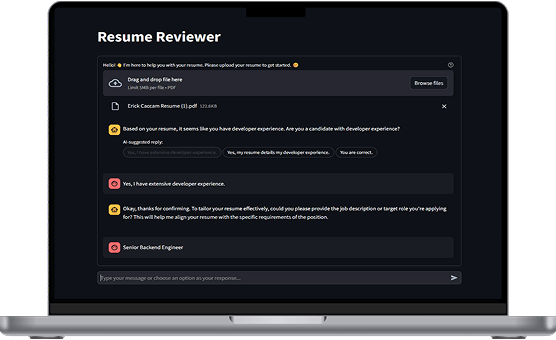 Mobile phone showing the interface of the Wall AI